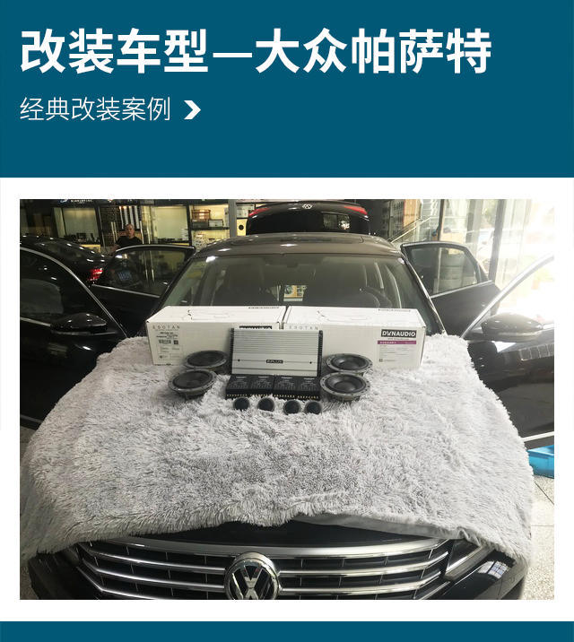和音乐做CP 大众帕萨特汽车音响改装丹麦丹拿 ESOTAN 272